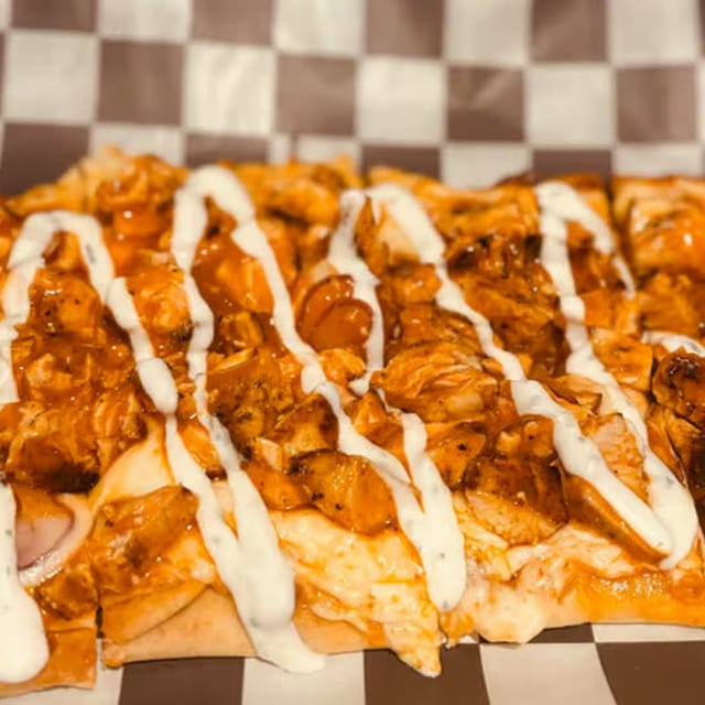 Buffalo Chicken Flatbread.